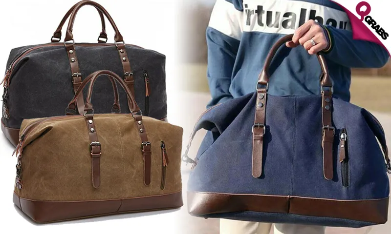 Canvas Travel Duffle Bag!